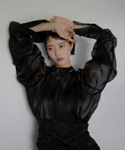 セール】【MINERTE】【オケージョン】 big cuff foil Organza