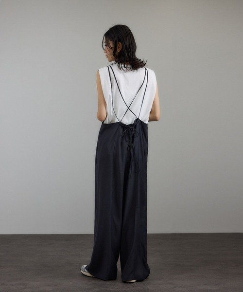 SALON adam et rope'（サロン アダム エ ロペ）の「プリマベールショルダータックノースリーブプルオーバー［UVケア・洗える］（Tシャツ/カットソー・レディース・ホワイト/ピンク系その他2/ブラック/ブラウン/ブラウン系・FREE）」の9枚目の写真