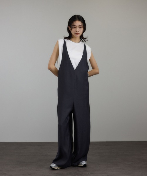 SALON adam et rope'（サロン アダム エ ロペ）の「プリマベールショルダータックノースリーブプルオーバー［UVケア・洗える］（Tシャツ/カットソー・レディース・ホワイト/ピンク系その他2/ブラック/ブラウン/ブラウン系・FREE）」の11枚目の写真