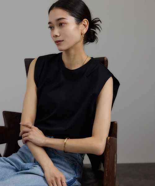 tシャツ プリマベールショルダータックノースリーブプルオーバー「UVケア・洗える」 レディース プリマベールショルダータックノースリーブプルオーバー［UVケア