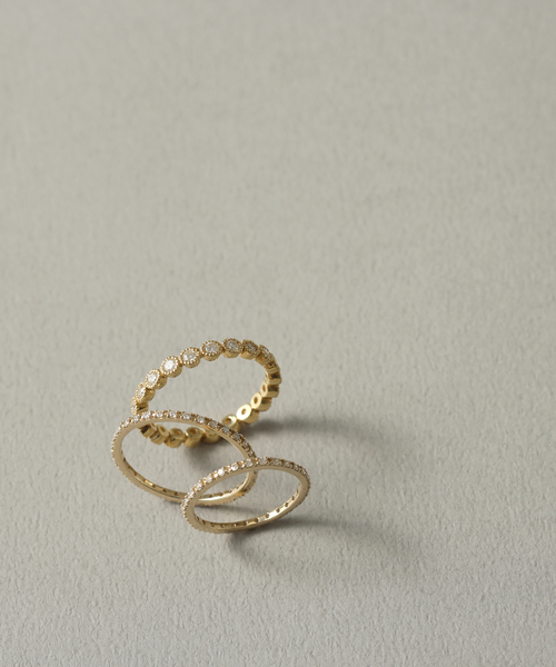 フルエタニティーダイヤピンキーリング K10（リング）｜Lilas（リラ