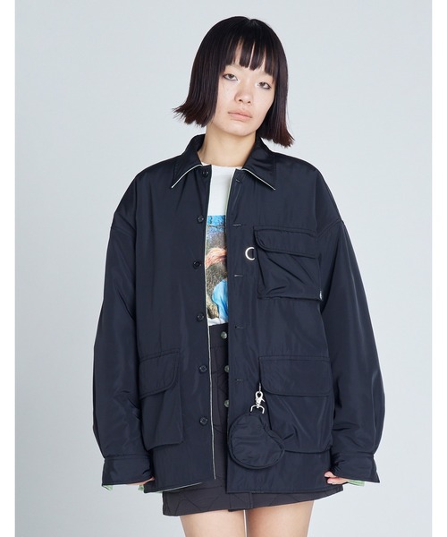 Little sunny bite(リトルサニーバイト)の「【8】【Little Sunny Bite】AVIREX x little sunny bite nylon reversible jacket(ナイロンジャケット・レディース・レッド系その他/ブルー系その他/ブラック系その他・MEDIUM/SMALL)」の2枚目の写真