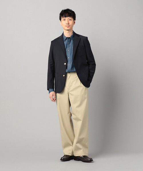 COMME CA MEN(コムサメン)の「2タック ワイドチノ(チノパンツ・メンズ・ベージュ・M/L)」の2枚目の写真