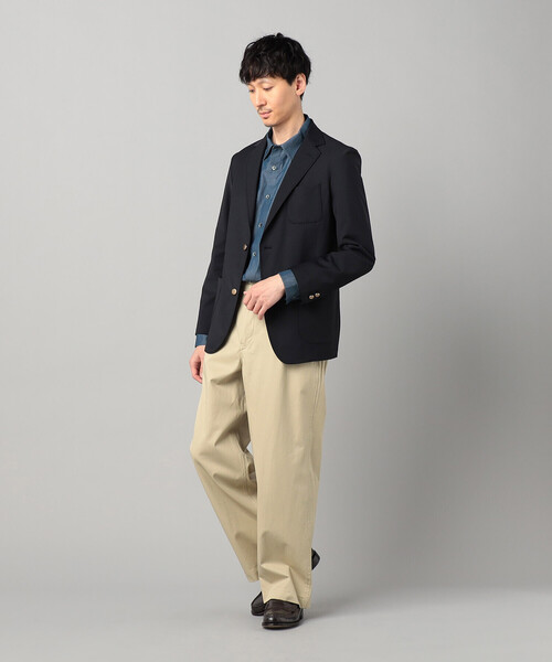 COMME CA MEN(コムサメン)の「2タック ワイドチノ(チノパンツ・メンズ・ベージュ・M/L)」の3枚目の写真