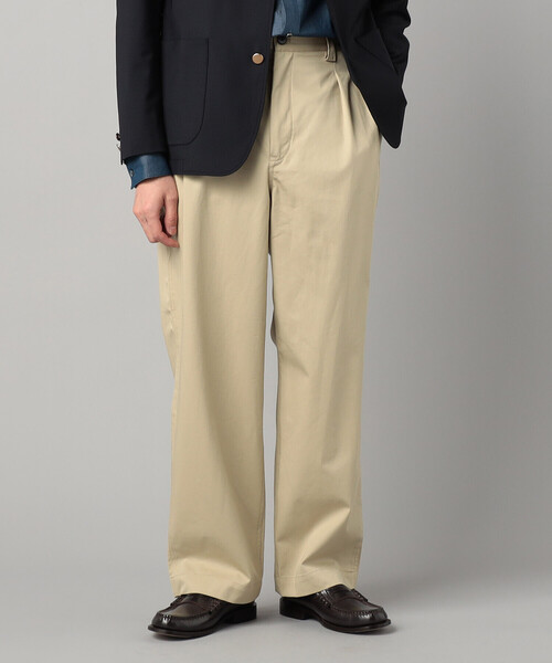 COMME CA MEN(コムサメン)の「2タック ワイドチノ(チノパンツ・メンズ・ベージュ・M/L)」の4枚目の写真