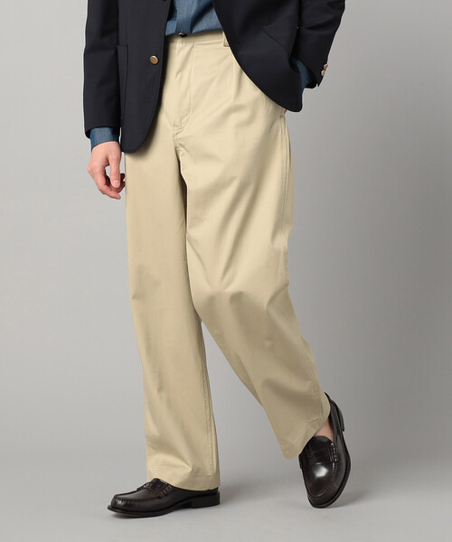 COMME CA MEN(コムサメン)の「2タック ワイドチノ(チノパンツ・メンズ・ベージュ・M/L)」の5枚目の写真
