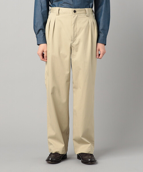 COMME CA MEN(コムサメン)の「2タック ワイドチノ(チノパンツ・メンズ・ベージュ・M/L)」の6枚目の写真