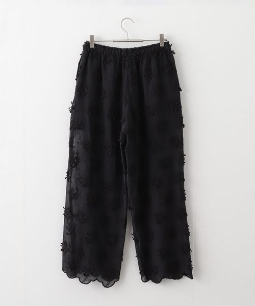 クリンクルクリンクルクリンクル3Dpeacock embroiderypants クリンクルクリンクルクリンクル3Dpeacock embroiderypants