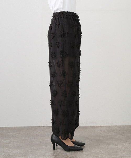 クリンクルクリンクルクリンクル3Dpeacock embroiderypants クリンクルクリンクルクリンクル3Dpeacock embroiderypants