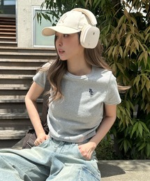 RAY CASSIN | 胸刺繍サイドギャザーTシャツ(Tシャツ/カットソー)