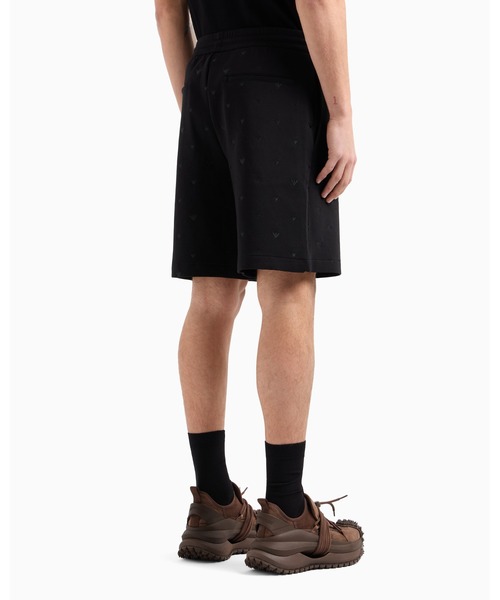 EMPORIO ARMANI（エンポリオアルマーニ）の「【エンポリオ アルマーニ】バミューダパンツ ダブルジャージー マイクロイーグル総刺繍（その他パンツ・メンズ・ブラック・SMALL/MEDIUM/LARGE/X-LARGE/X-SMALL）」の2枚目の写真