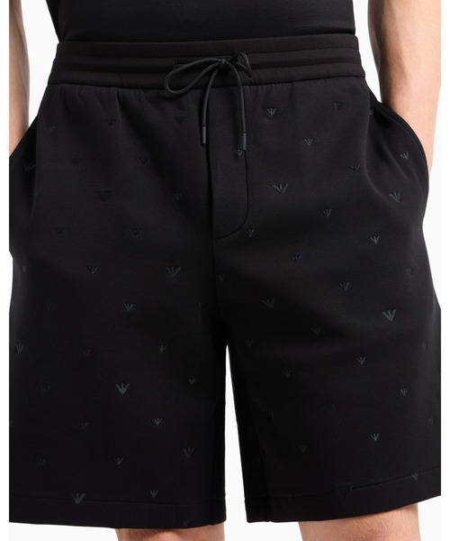 EMPORIO ARMANI（エンポリオアルマーニ）の「【エンポリオ アルマーニ】バミューダパンツ ダブルジャージー マイクロイーグル総刺繍（その他パンツ・メンズ・ブラック・SMALL/MEDIUM/LARGE/X-LARGE/X-SMALL）」の3枚目の写真