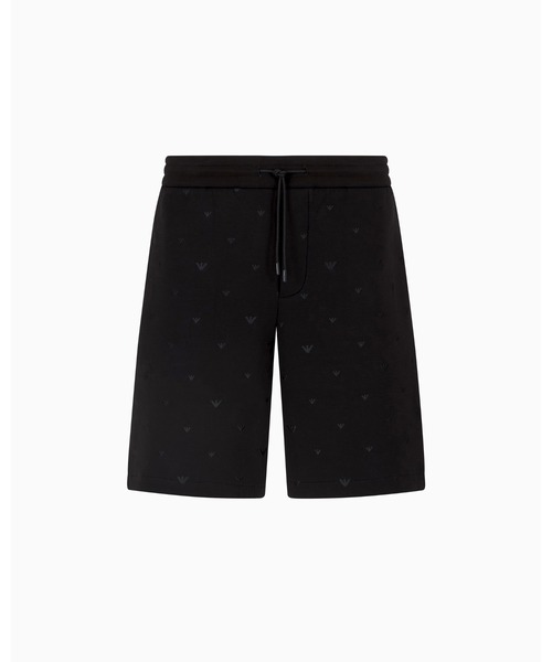 EMPORIO ARMANI（エンポリオアルマーニ）の「【エンポリオ アルマーニ】バミューダパンツ ダブルジャージー マイクロイーグル総刺繍（その他パンツ・メンズ・ブラック・SMALL/MEDIUM/LARGE/X-LARGE/X-SMALL）」の5枚目の写真