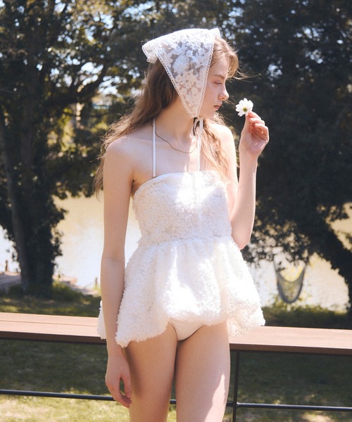 セール】フラワーモチーフバルーンワンピース（水着）｜EIMY ISTOIRE