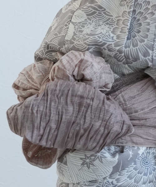 utatane（ウタタネ）の「キッズ浴衣3点セット ひよこ商店 銀灰色に菊爛漫（浴衣・キッズ・ライトグレー・100cm/110cm/120cm/130cm）」の13枚目の写真