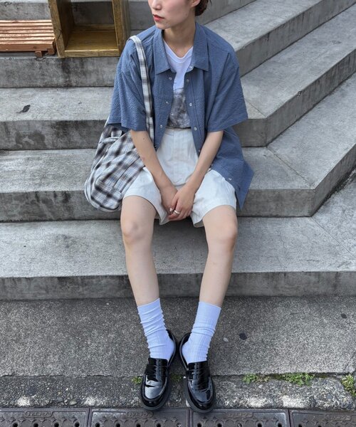 【UNISEX】ポコポコ半袖無地シャツの7枚目の写真