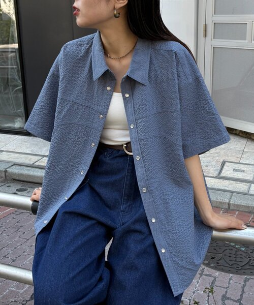 【UNISEX】ポコポコ半袖無地シャツの8枚目の写真