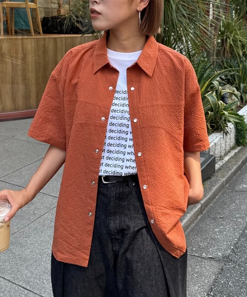 【UNISEX】ポコポコ半袖無地シャツの3枚目の写真