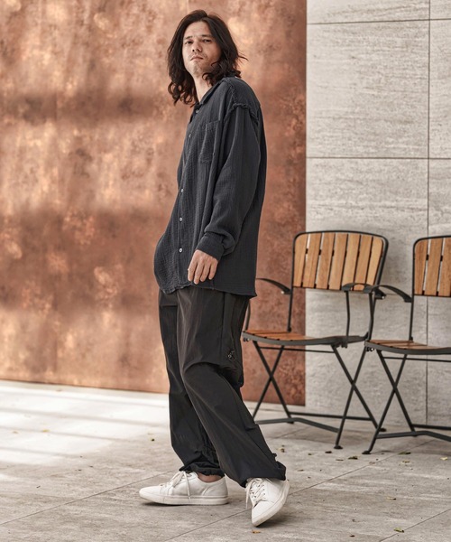 ms6100-Cut Off Double Gauze Shirts ダブルガーゼシャツ（シャツ