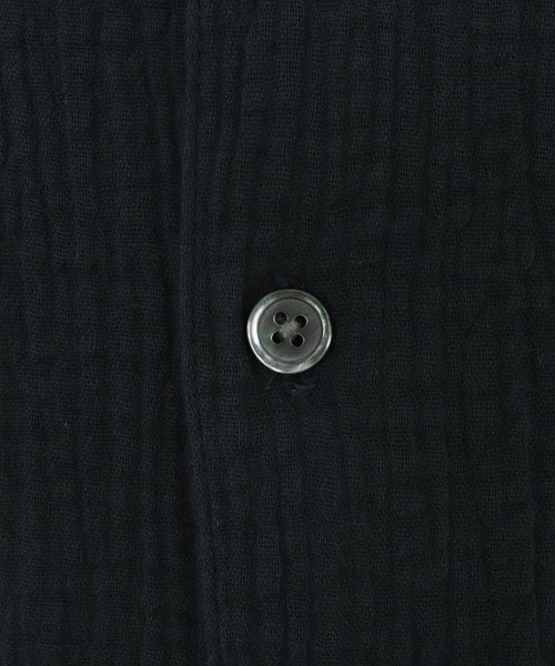 CAMBIO（カンビオ）の「ms6100-Cut Off Double Gauze Shirts ダブルガーゼシャツ（シャツ/ブラウス・メンズ・カーキ/ブラック/ホワイト・L/M）」の6枚目の写真