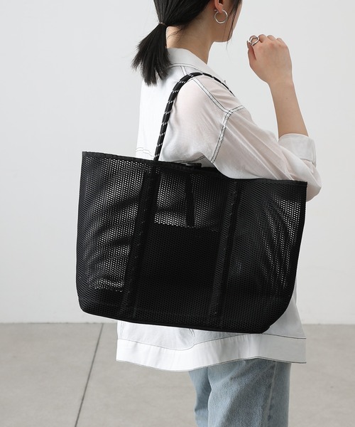 COLONY 2139（コロニートゥーワンスリーナイン）の「メッシュトートバッグ（トートバッグ・レディース・グレー/ブラック・FREE）」の13枚目の写真