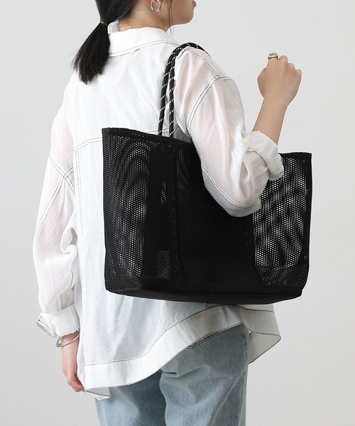 COLONY 2139（コロニートゥーワンスリーナイン）の「メッシュトートバッグ（トートバッグ・レディース・グレー/ブラック・FREE）」の15枚目の写真