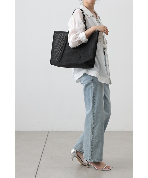 COLONY 2139（コロニートゥーワンスリーナイン）の「メッシュトートバッグ（トートバッグ・レディース・グレー/ブラック・FREE）」の17枚目の写真