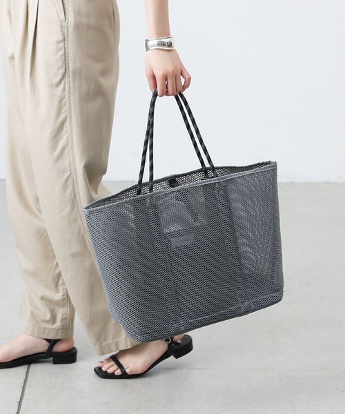 COLONY 2139（コロニートゥーワンスリーナイン）の「メッシュトートバッグ（トートバッグ・レディース・グレー/ブラック・FREE）」の21枚目の写真
