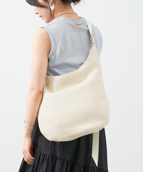 美品☆2024SSヴィオラドーロ　ラフィアショルダーバック imgrc0102885791.jpg