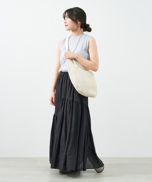 VIOLAd'ORO（ヴィオラドーロ）の「【VIOLAd'ORO】ラフィア調ホーボーショルダーバッグ-SANDRO（ショルダーバッグ・レディース・オフホワイト/ベージュ・FREE）」の22枚目の写真