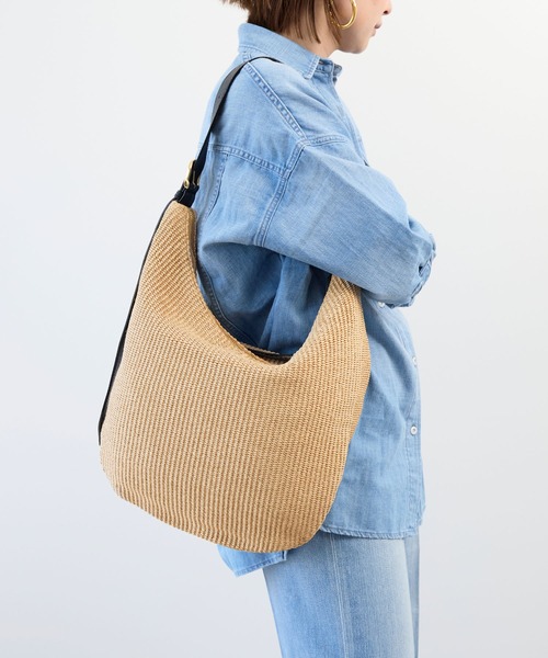 【Alexander Wang】パンチ XL ラフィア トートバッグ ショルダー セール】【VIOLAd'ORO】ラフィア調ホーボーショルダーバッグ