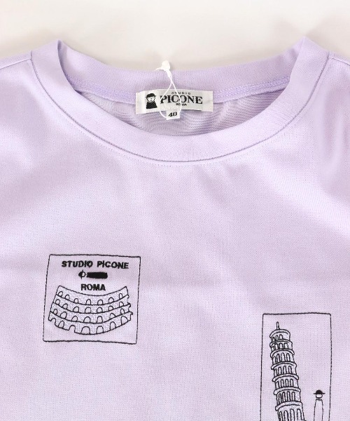 STUDIO PICONE(スタジオピッコーネ)の「コットン混UV速乾プルオーバー(Tシャツ/カットソー・レディース・イエロー/パープル/ホワイト/ブラック・LL/M/L)」の7枚目の写真