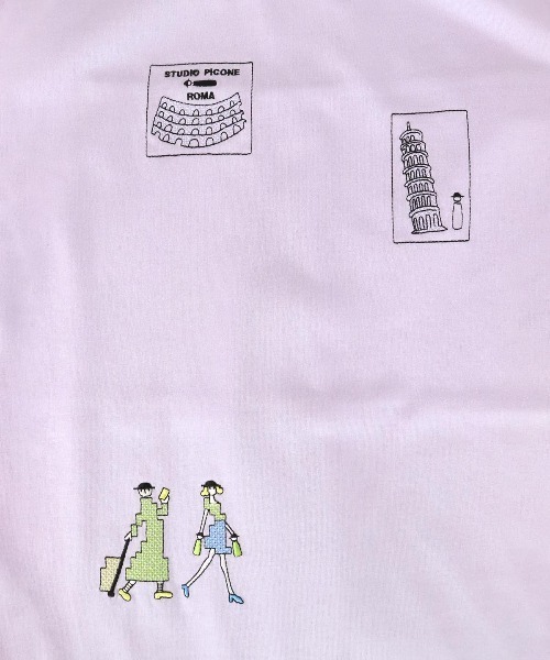 STUDIO PICONE(スタジオピッコーネ)の「コットン混UV速乾プルオーバー(Tシャツ/カットソー・レディース・イエロー/パープル/ホワイト/ブラック・LL/M/L)」の8枚目の写真