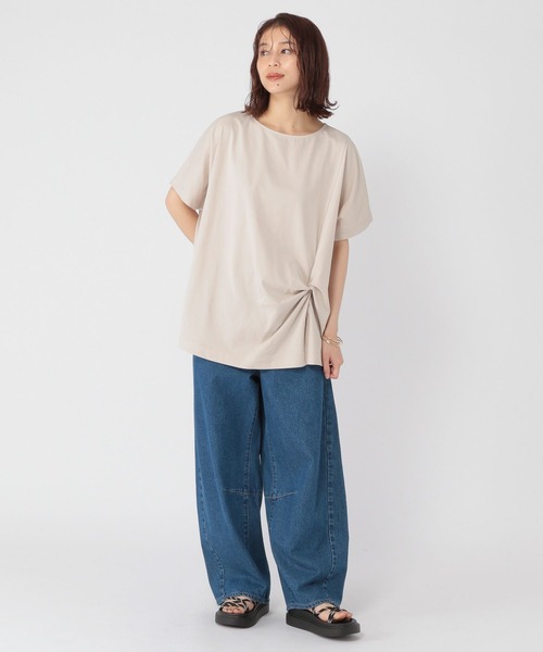 専用✿studio CLIP✿リネン混✿プルオーバーカットソー セール】ウエストカバープルオーバー（Tシャツ/カットソー