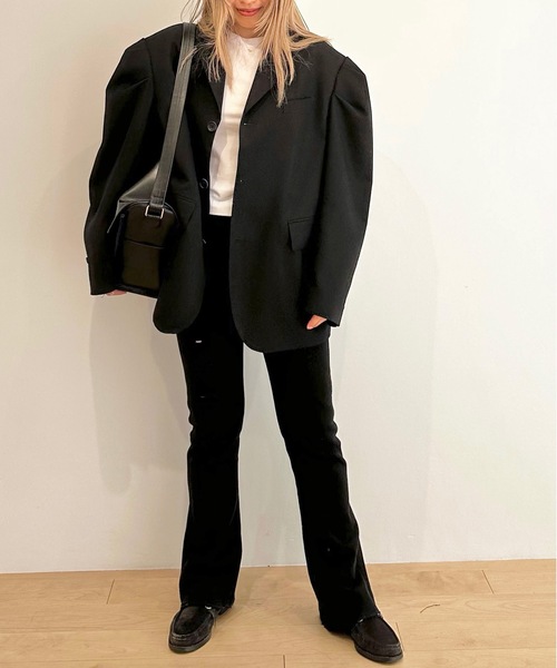 WOOL TWILL PUFF JACKET ウールツイルパフジャケット（テーラード