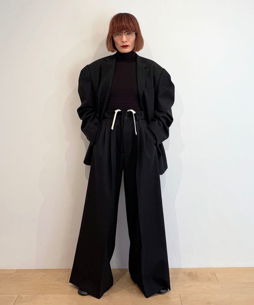 WOOL TWILL PUFF JACKET ウールツイルパフジャケット（テーラード