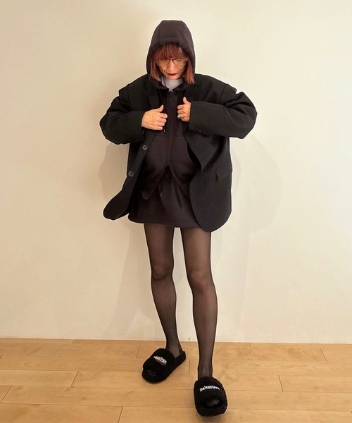 WOOL TWILL PUFF JACKET ウールツイルパフジャケット（テーラード