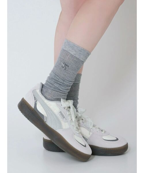 EATME（イートミー）の「リボンエンブロイダリーソックス（ソックス/靴下・レディース・グレー/ブラック/アイボリー・FREE）」の13枚目の写真