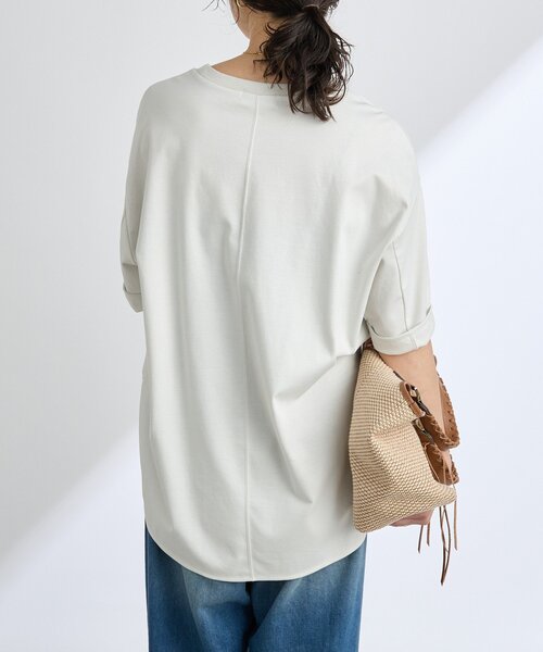 RIVE DROITE（リヴドロワ）の「【遊び心◎】COCKTAILオーバーTee（Tシャツ/カットソー・レディース・オフホワイト/ライトグレー・FREE）」の9枚目の写真
