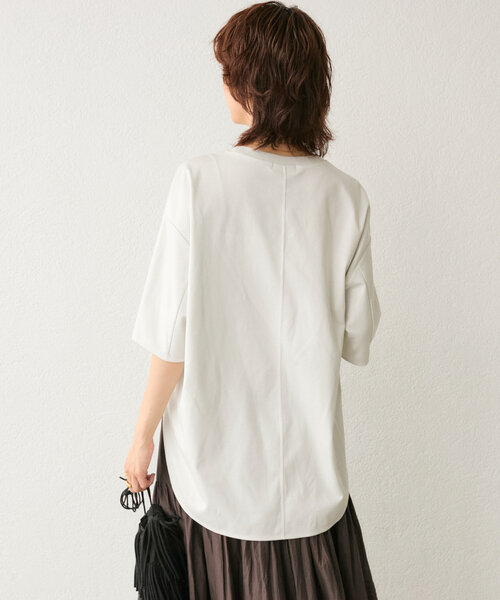 RIVE DROITE（リヴドロワ）の「【遊び心◎】COCKTAILオーバーTee（Tシャツ/カットソー・レディース・オフホワイト/ライトグレー・FREE）」の16枚目の写真