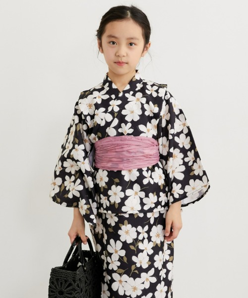 美品　ANNA SUI 浴衣　2way ワンピース　110 120 女の子　花火 2WAY浴衣ワンピース（浴衣上下＋作り帯）（サンドレスタイプ