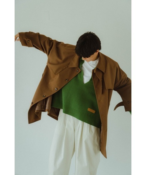 3way dolman trench coat/khakibrown（ステンカラーコート