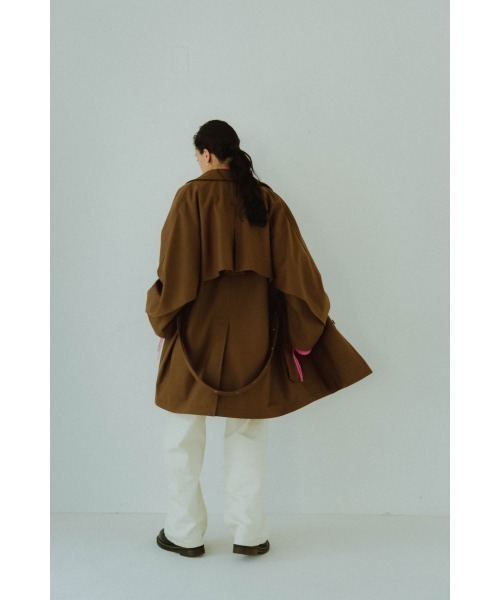 セール中　 knuth marf 3way dolman trench coat 3way dolman trench coat/khakibrown | KNUTH MARF