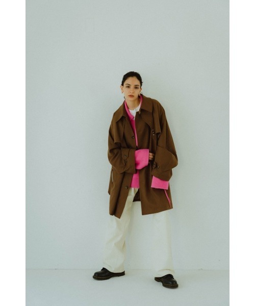 3way dolman trench coat/khakibrown（ステンカラーコート）｜Knuth