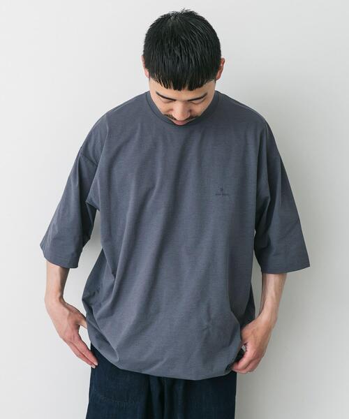 Snow Peak（スノーピーク）の「『別注』Snow Peak×DOORS　WaterActive Drawstring Tee（Tシャツ/カットソー・メンズ・グレー/ホワイト/オリーブ/ブラック・X-LARGE/LARGE/MEDIUM）」の6枚目の写真