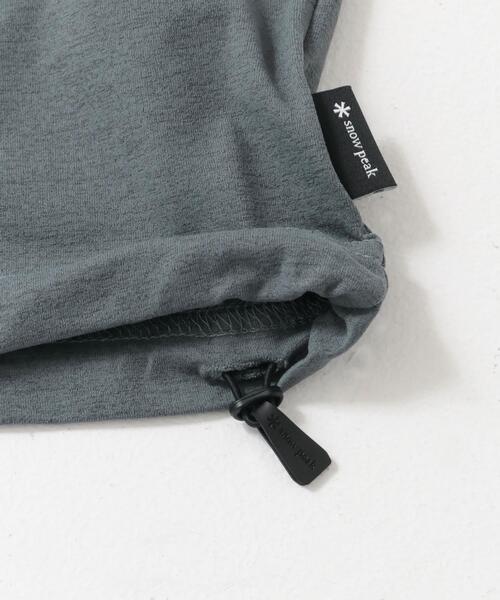 Snow Peak（スノーピーク）の「『別注』Snow Peak×DOORS　WaterActive Drawstring Tee（Tシャツ/カットソー・メンズ・グレー/ホワイト/オリーブ/ブラック・X-LARGE/LARGE/MEDIUM）」の12枚目の写真