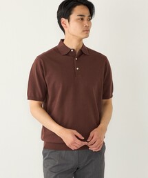 ニットポロシャツ」に該当するブラウン/茶色系のファッション通販