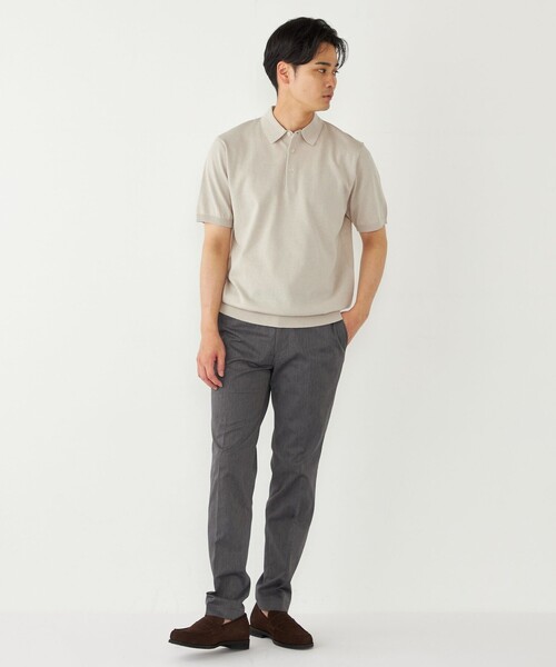 06グレー: ファッション chico ポロシャツニット グレー