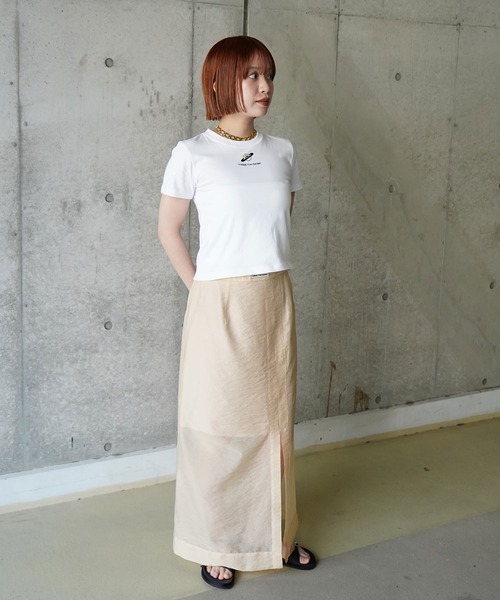 THINGS THAT MATTER(シングス ザット マター)の「THIRD EYE(i) SATURN CROPPED T-SHIRT/ サードアイサターンクロップドTシャツ(Tシャツ/カットソー・レディース・ホワイト/ブラック・FREE)」の5枚目の写真