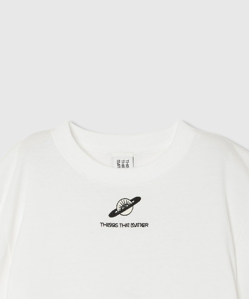 THINGS THAT MATTER(シングス ザット マター)の「THIRD EYE(i) SATURN CROPPED T-SHIRT/ サードアイサターンクロップドTシャツ(Tシャツ/カットソー・レディース・ホワイト/ブラック・FREE)」の11枚目の写真